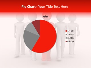 Teamwork Person Red PowerPoint Template