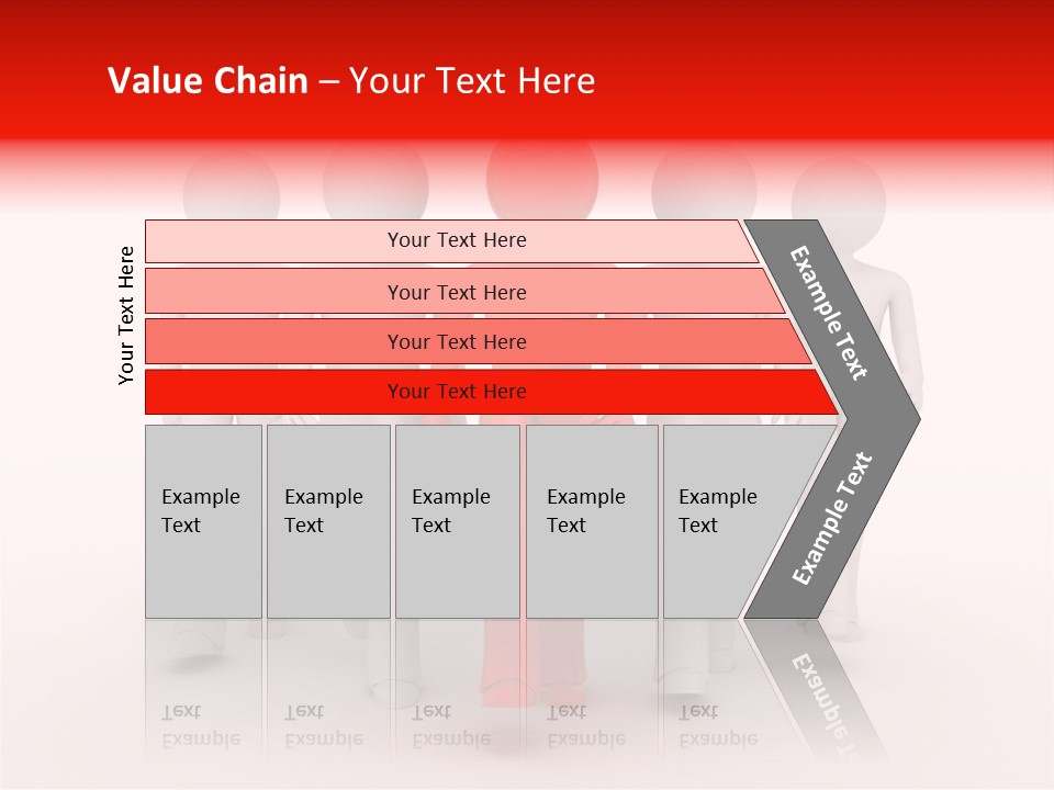 Teamwork Person Red PowerPoint Template