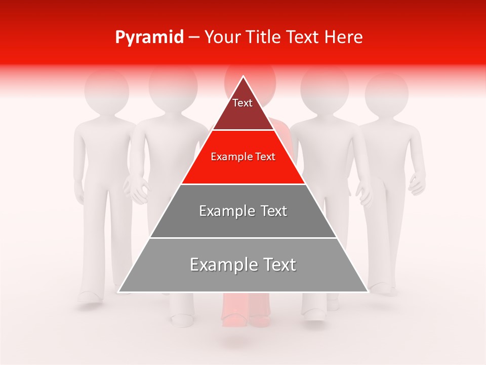Teamwork Person Red PowerPoint Template