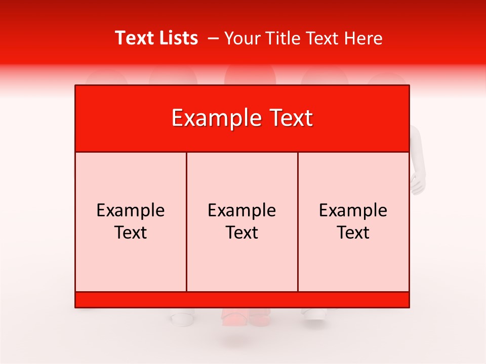 Teamwork Person Red PowerPoint Template