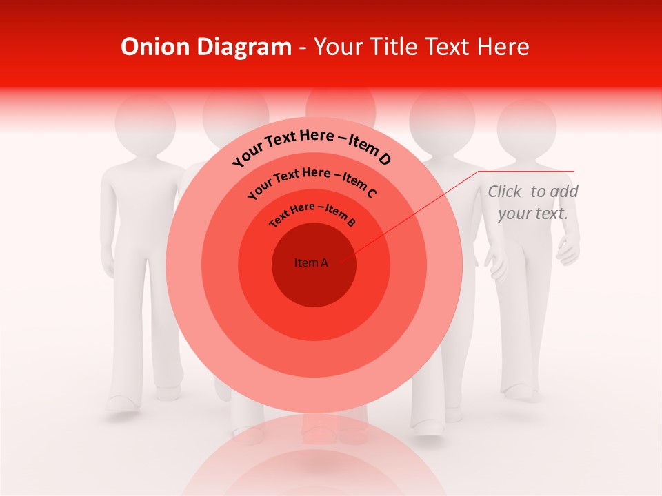 Teamwork Person Red PowerPoint Template