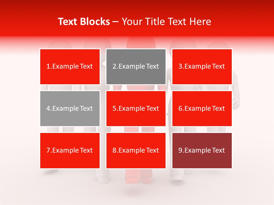 Teamwork Person Red PowerPoint Template