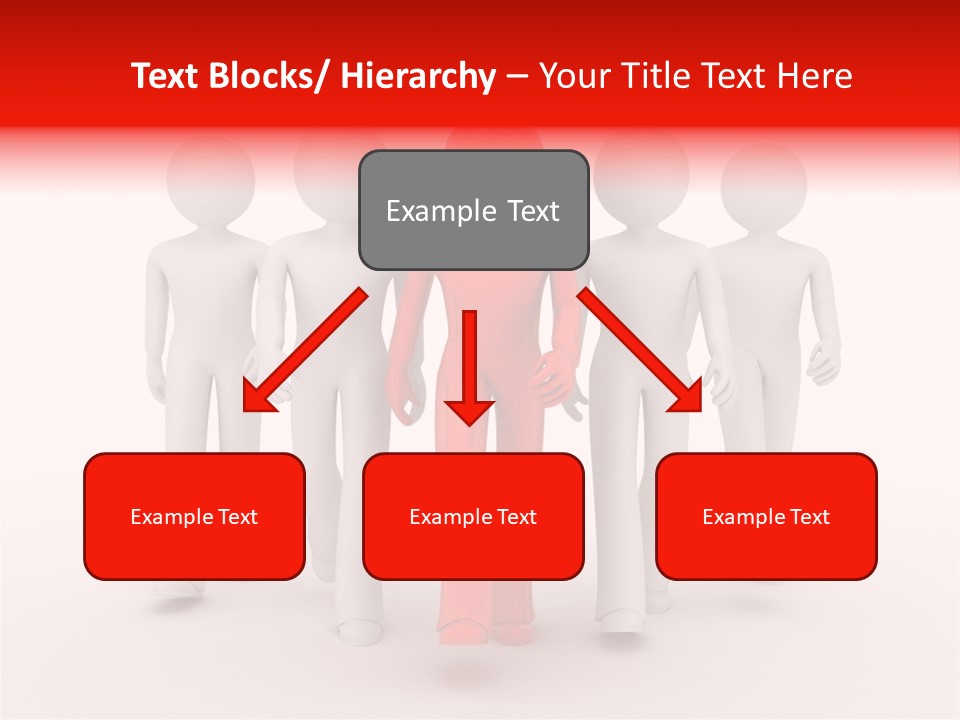 Teamwork Person Red PowerPoint Template