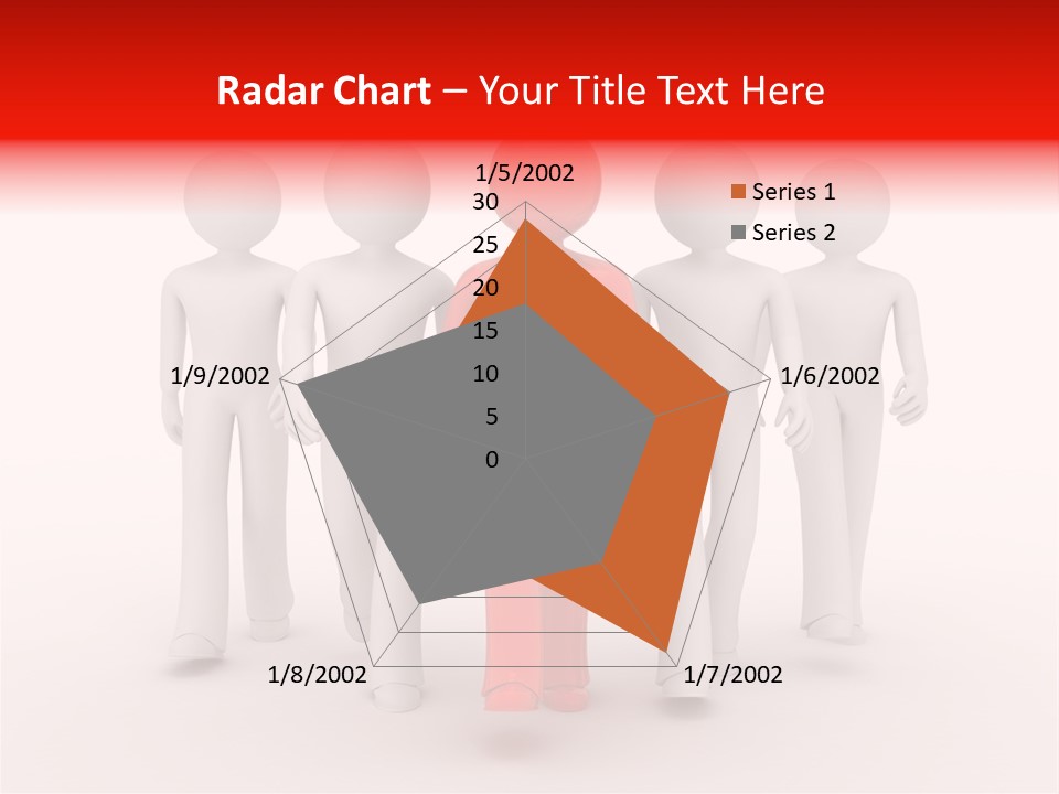 Teamwork Person Red PowerPoint Template