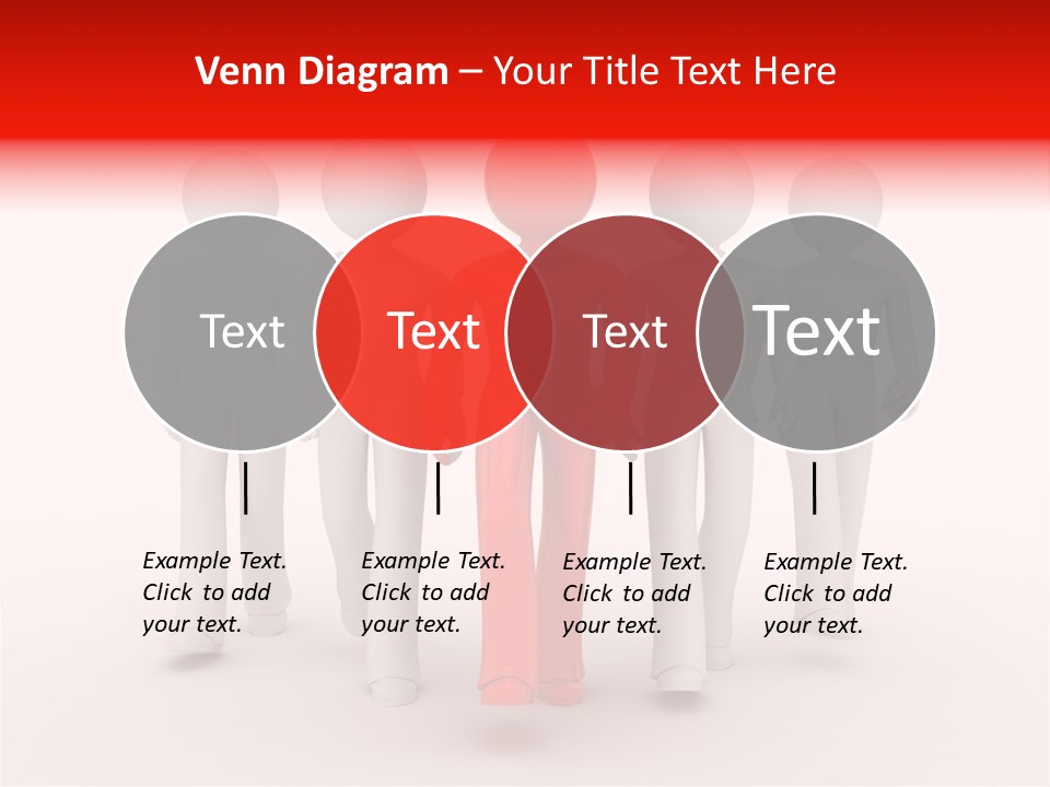 Teamwork Person Red PowerPoint Template