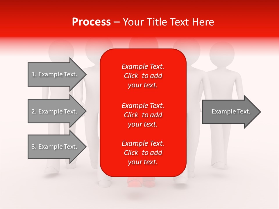 Teamwork Person Red PowerPoint Template