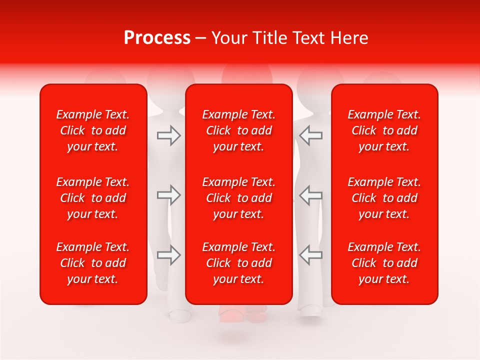 Teamwork Person Red PowerPoint Template
