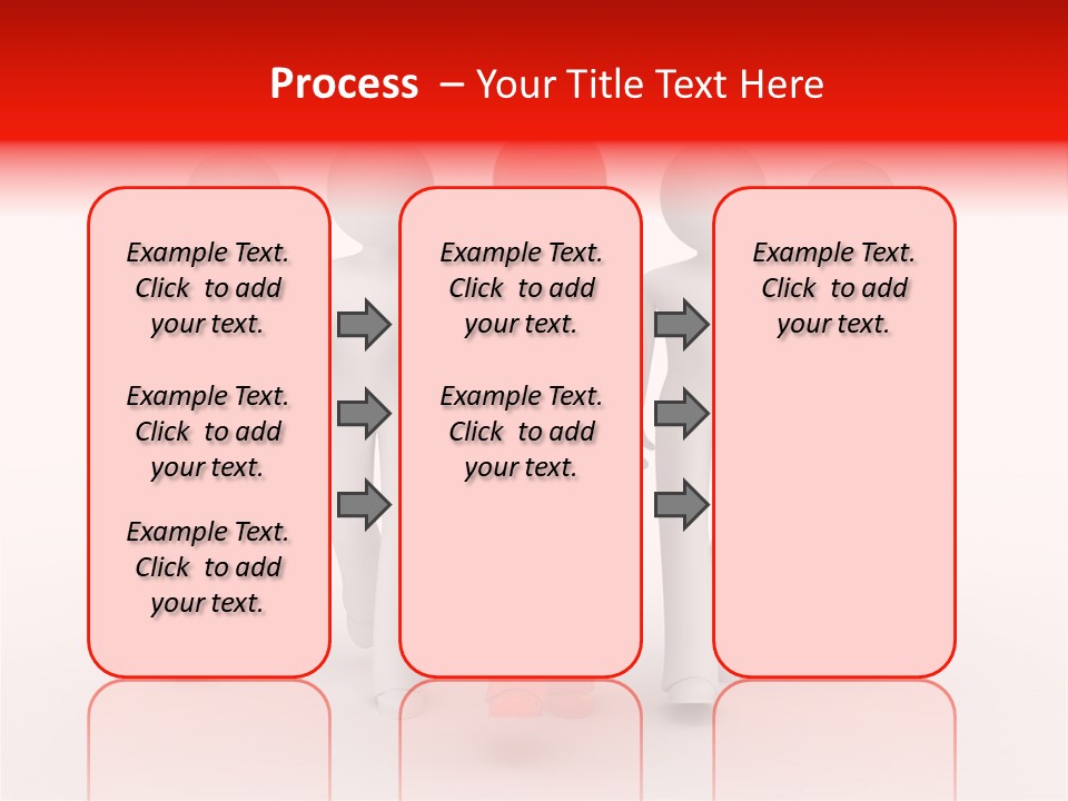 Teamwork Person Red PowerPoint Template
