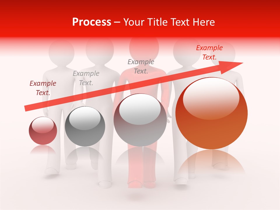 Teamwork Person Red PowerPoint Template