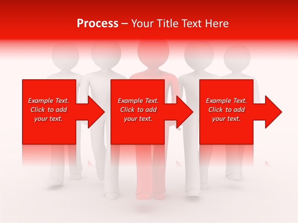 Teamwork Person Red PowerPoint Template