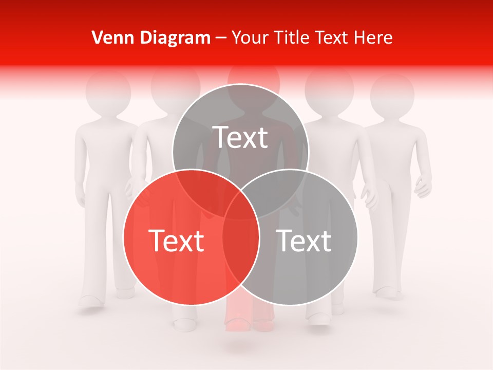 Teamwork Person Red PowerPoint Template