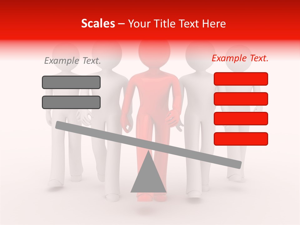 Teamwork Person Red PowerPoint Template