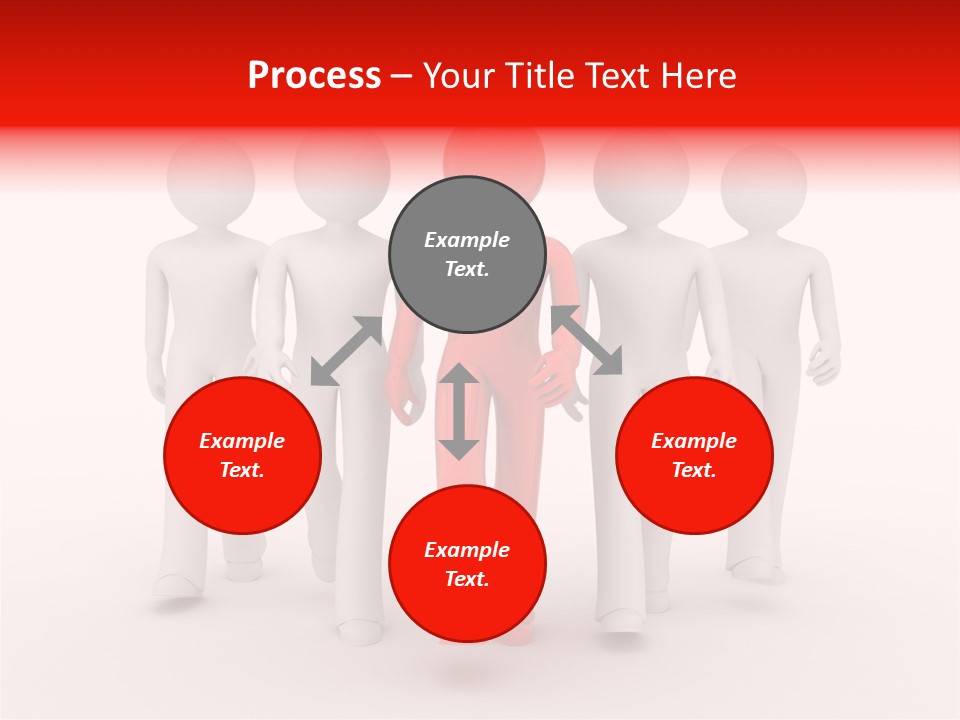Teamwork Person Red PowerPoint Template