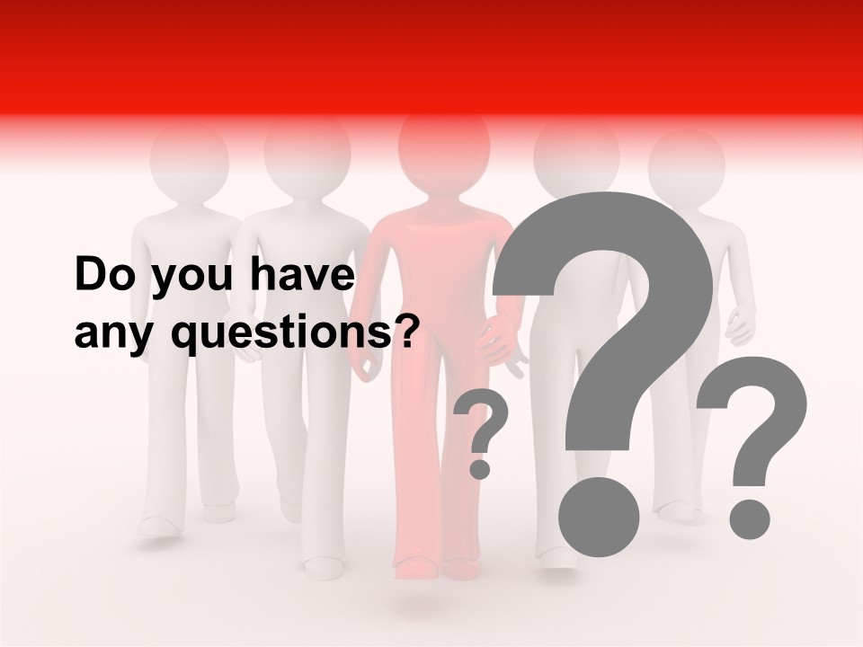 Teamwork Person Red PowerPoint Template