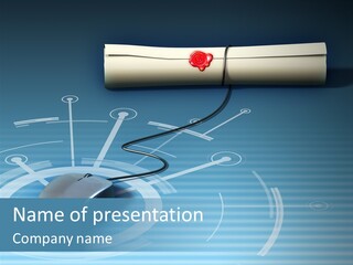 Lesson Seal Digital PowerPoint Template