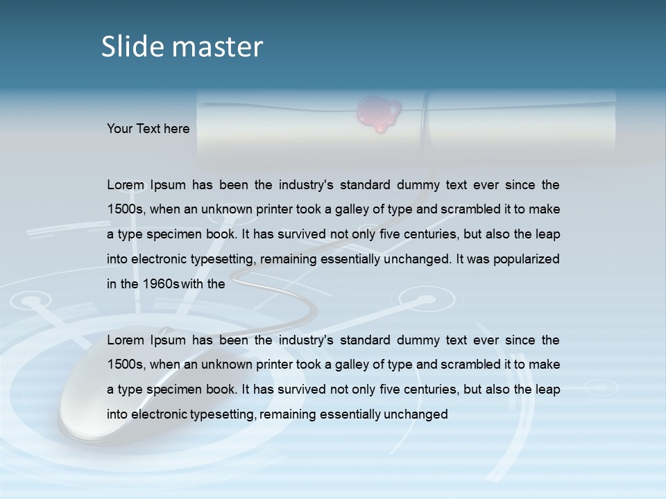 Lesson Seal Digital PowerPoint Template