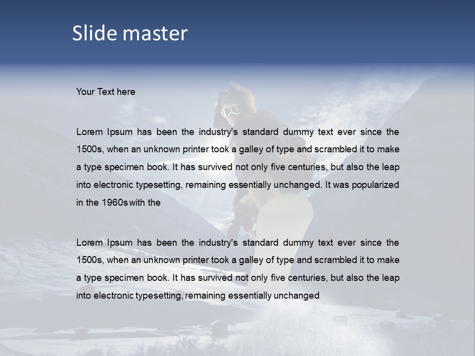 Sky Vacation Sport PowerPoint Template