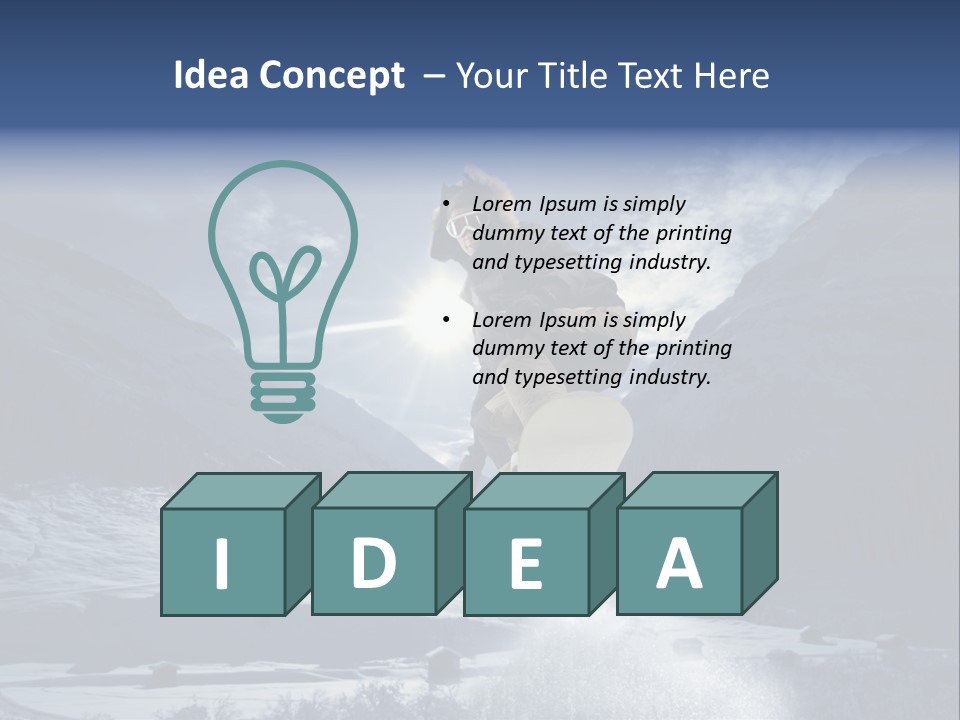 Sky Vacation Sport PowerPoint Template