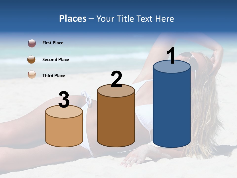 Life Female Sand PowerPoint Template