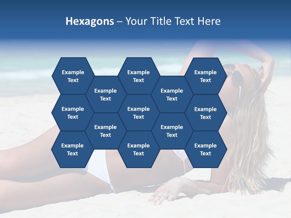 Life Female Sand PowerPoint Template