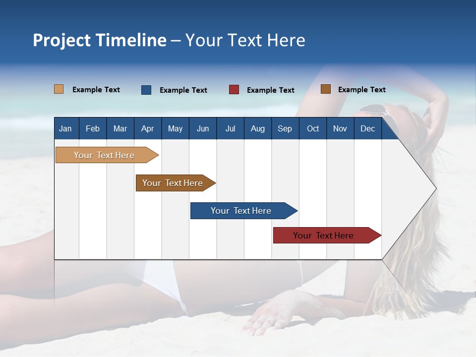 Life Female Sand PowerPoint Template