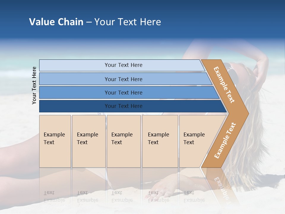 Life Female Sand PowerPoint Template