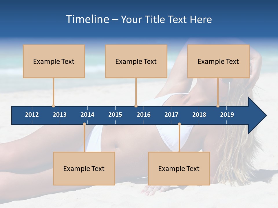 Life Female Sand PowerPoint Template