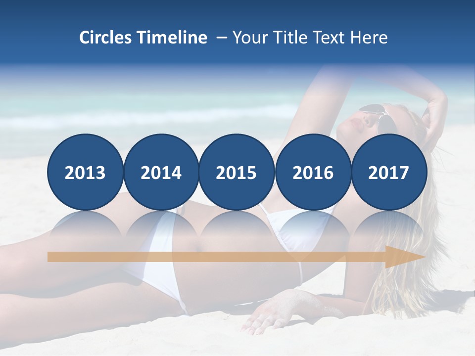 Life Female Sand PowerPoint Template