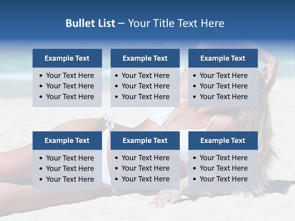 Life Female Sand PowerPoint Template