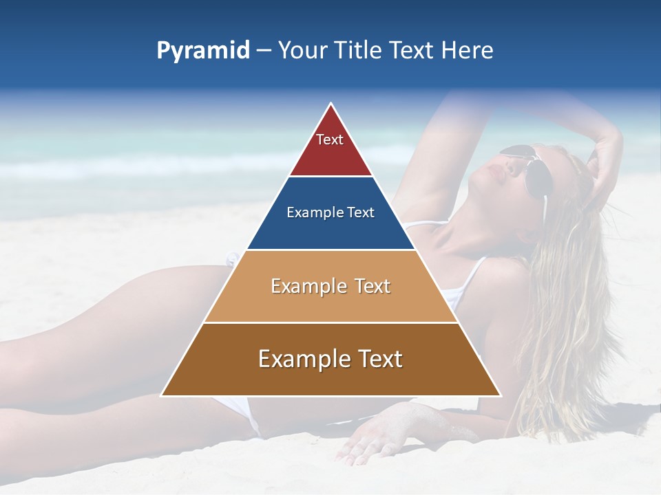 Life Female Sand PowerPoint Template