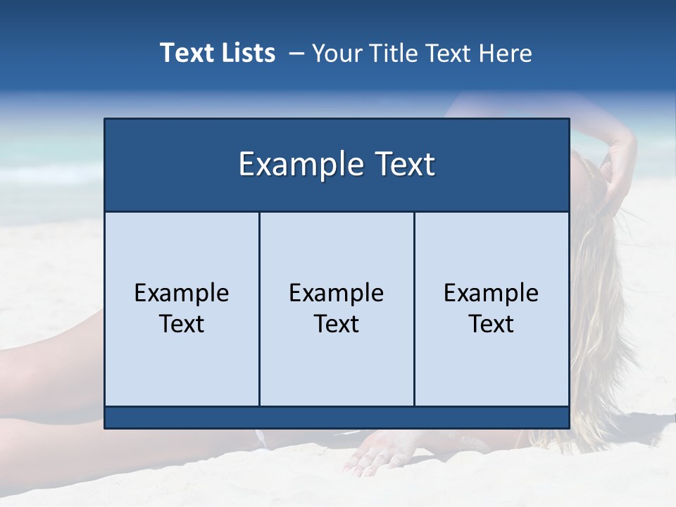 Life Female Sand PowerPoint Template