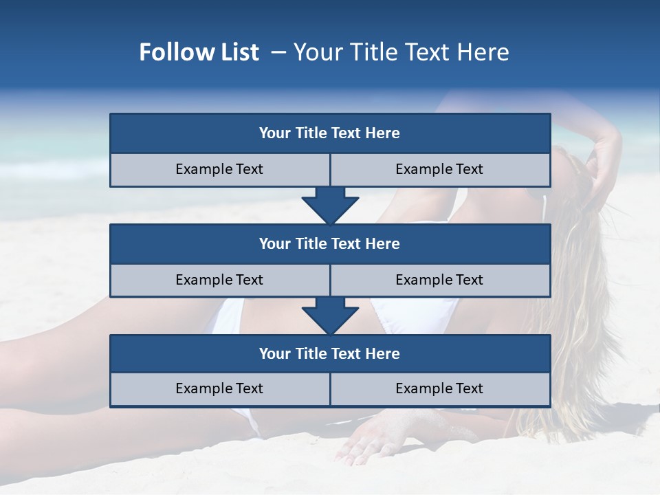 Life Female Sand PowerPoint Template