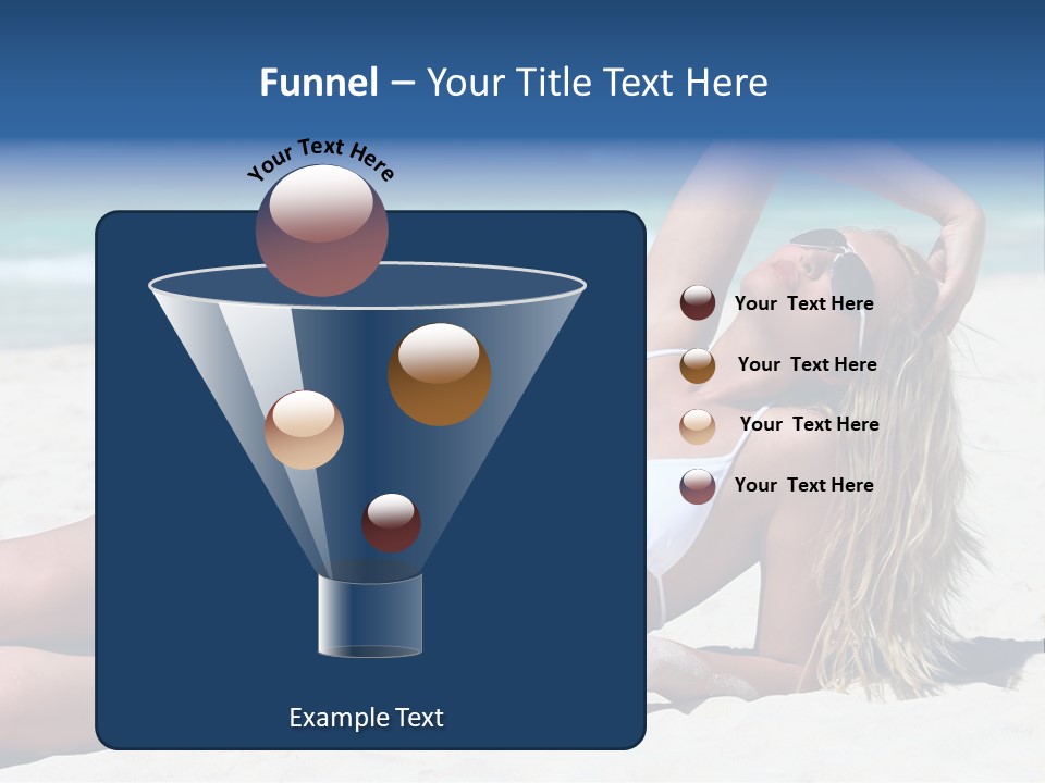 Life Female Sand PowerPoint Template