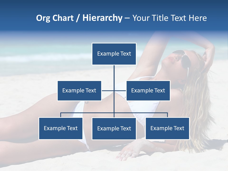 Life Female Sand PowerPoint Template