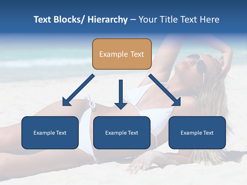 Life Female Sand PowerPoint Template