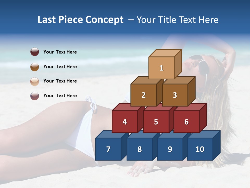 Life Female Sand PowerPoint Template