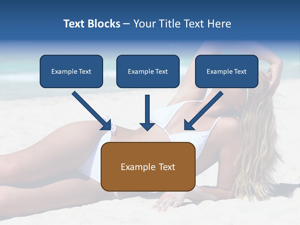 Life Female Sand PowerPoint Template