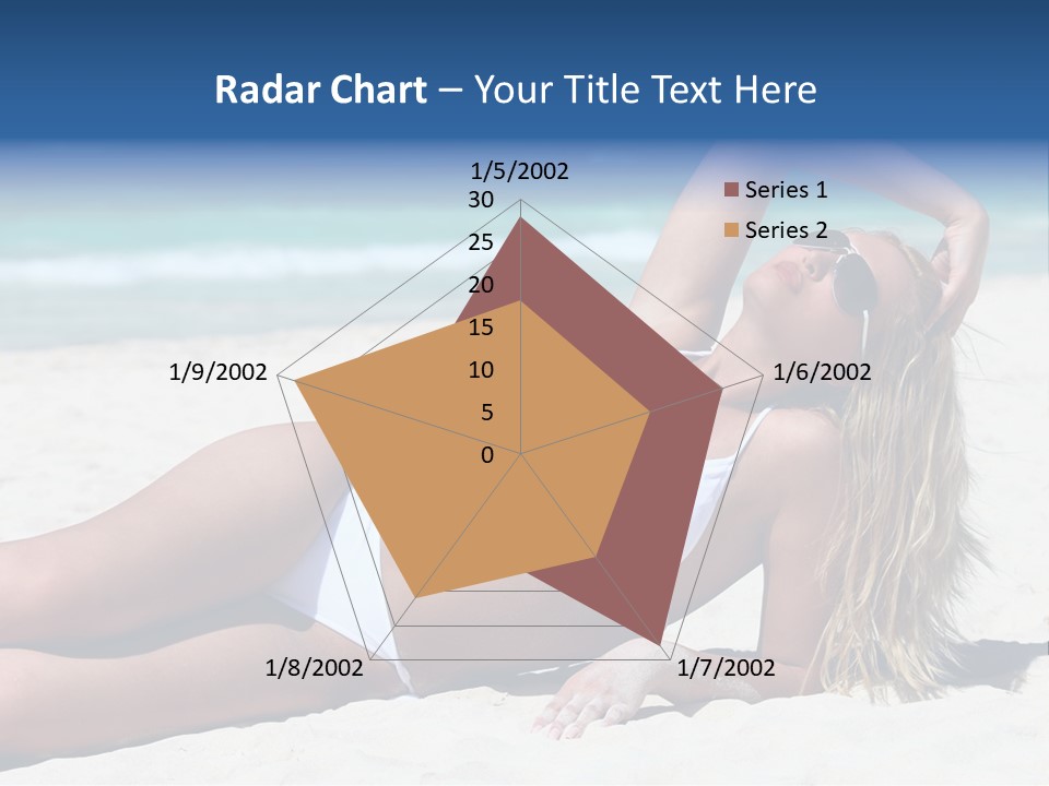 Life Female Sand PowerPoint Template