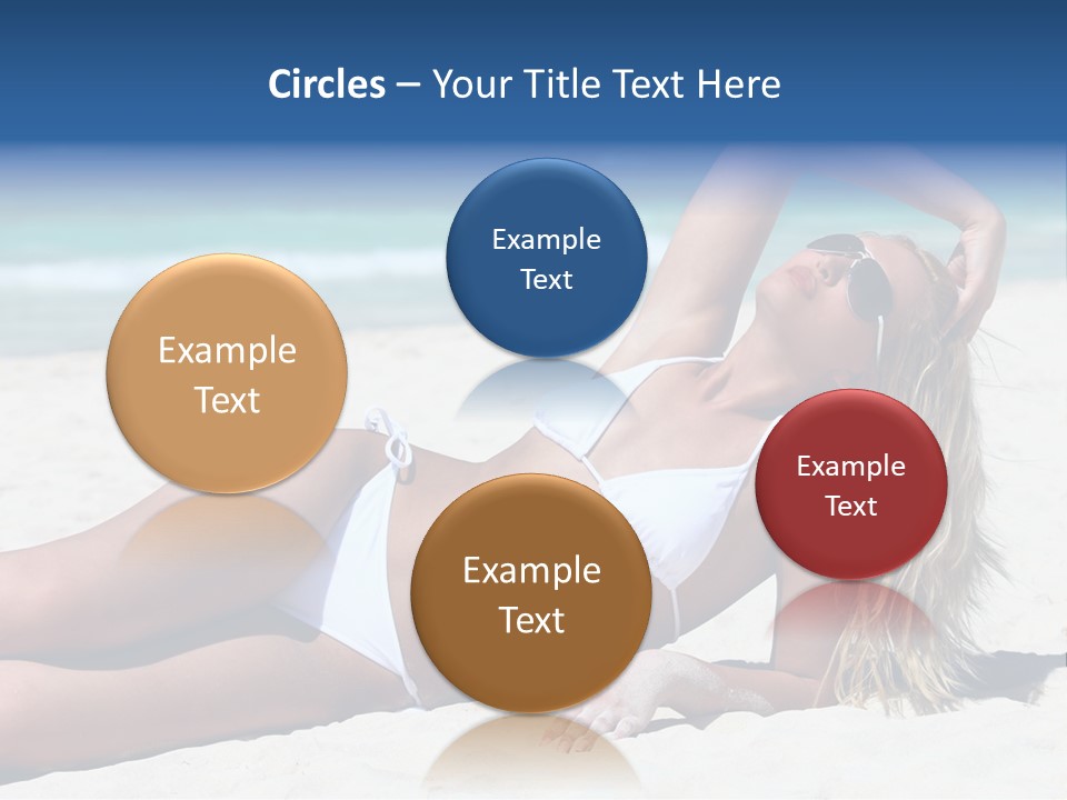 Life Female Sand PowerPoint Template