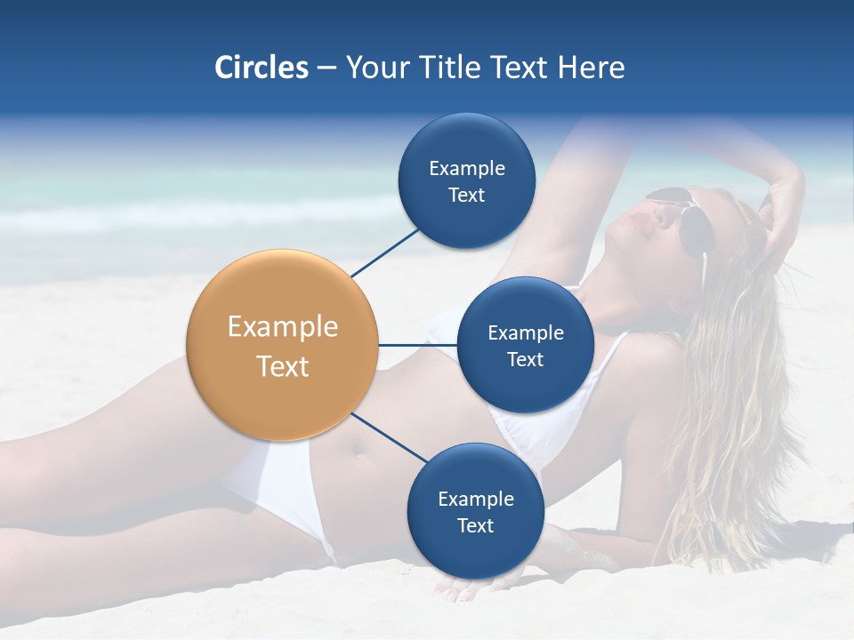 Life Female Sand PowerPoint Template