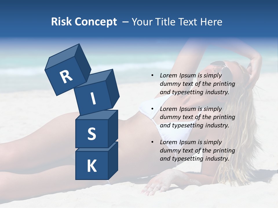 Life Female Sand PowerPoint Template