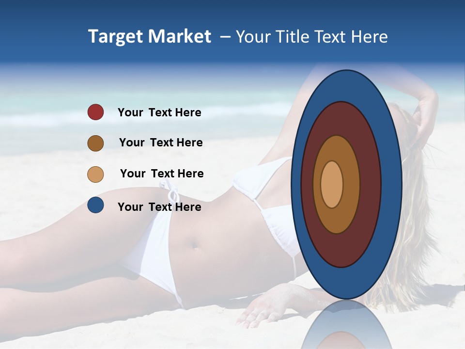 Life Female Sand PowerPoint Template