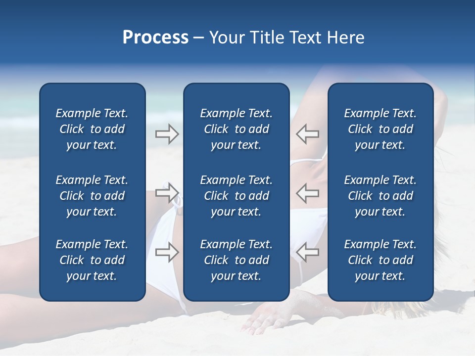 Life Female Sand PowerPoint Template