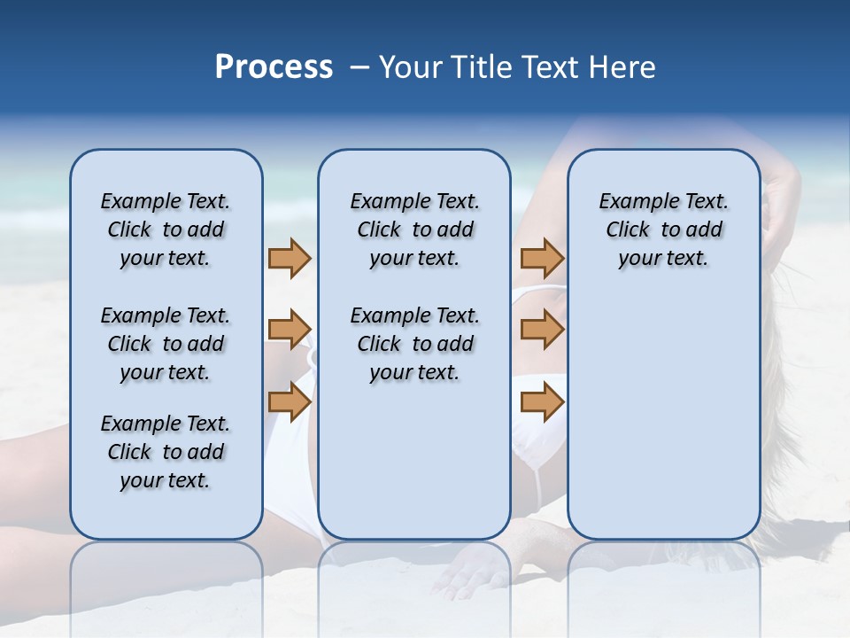 Life Female Sand PowerPoint Template