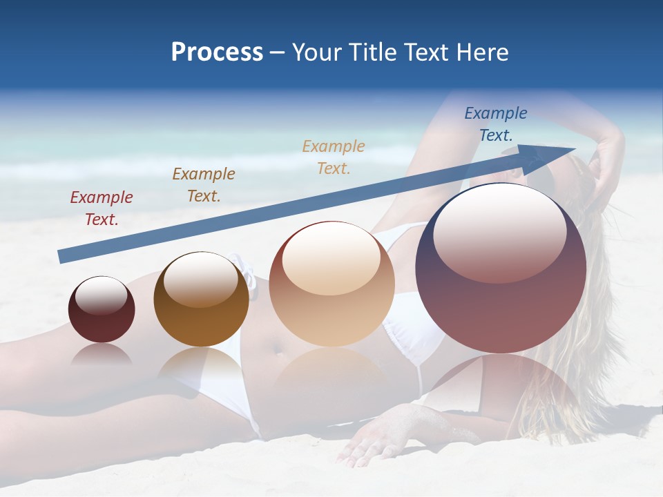 Life Female Sand PowerPoint Template