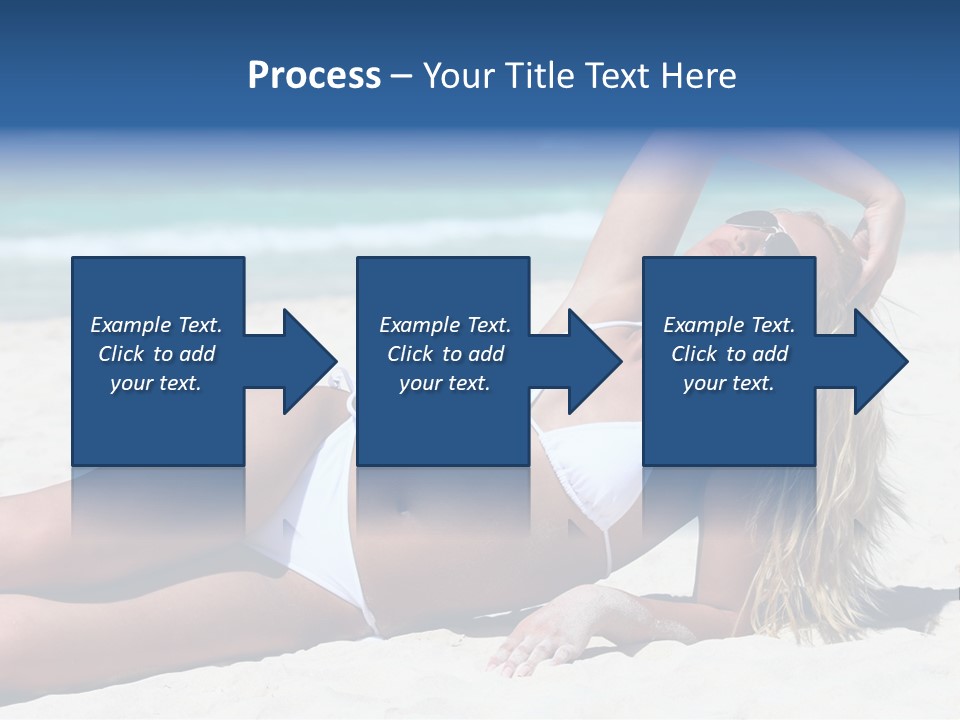 Life Female Sand PowerPoint Template