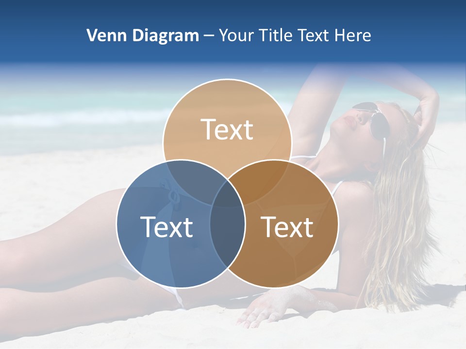 Life Female Sand PowerPoint Template