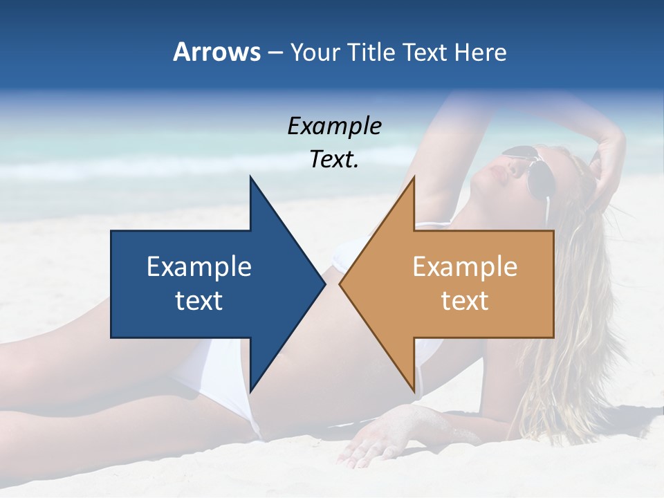 Life Female Sand PowerPoint Template