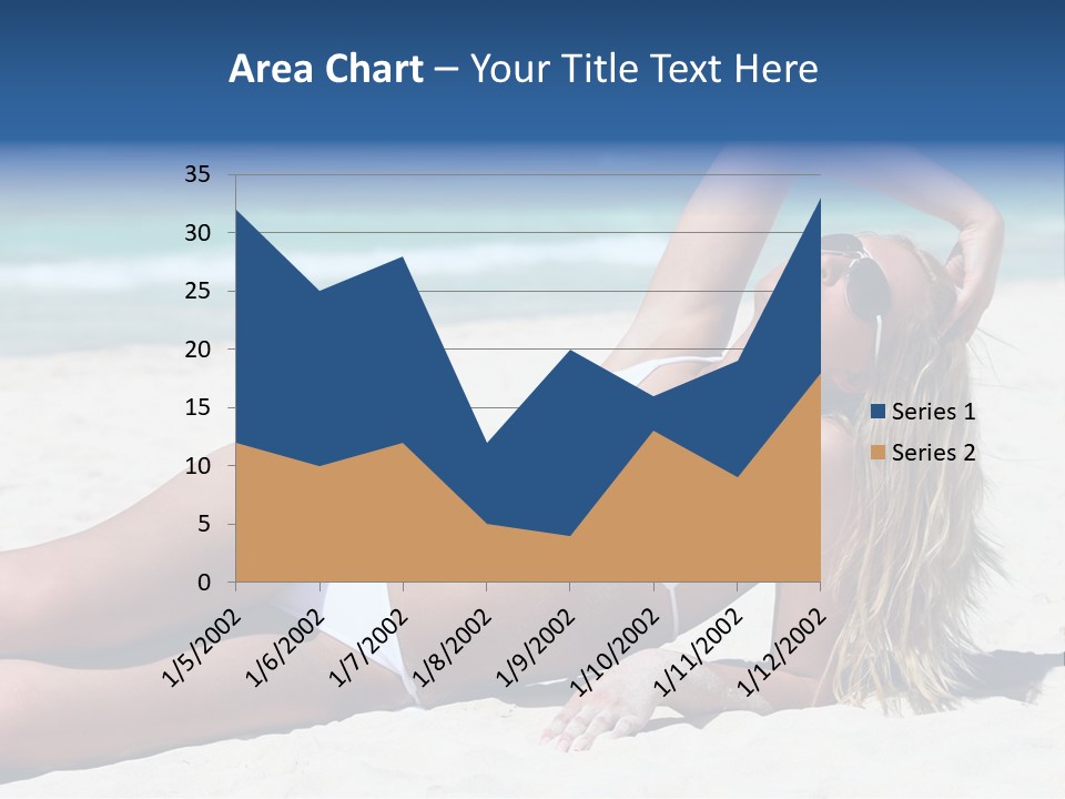 Life Female Sand PowerPoint Template