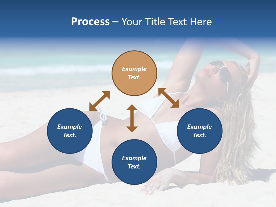 Life Female Sand PowerPoint Template